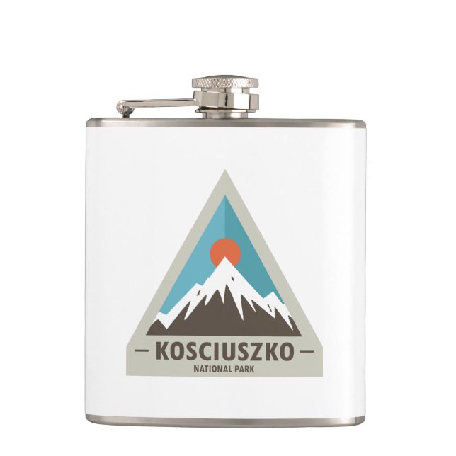 Kosciuszko National Park Hip Flask (Front)