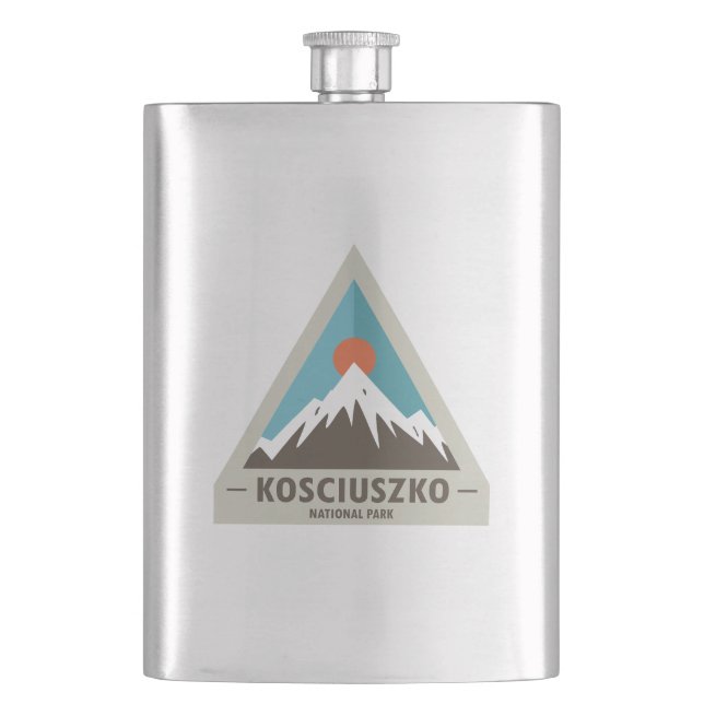 Kosciuszko National Park Hip Flask (Front)