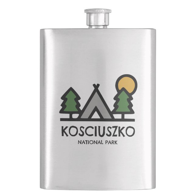 Kosciuszko National Park Hip Flask (Front)