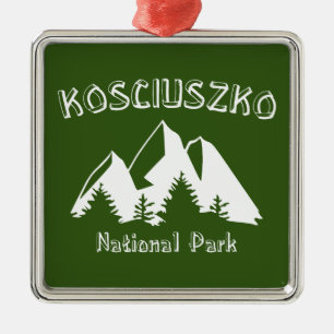 Kosciuszko National Park Metal Tree Decoration