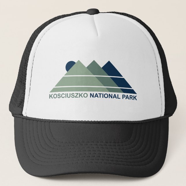 Kosciuszko National Park Mountain Sun Trucker Hat (Front)