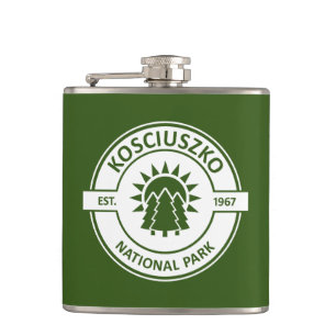 Kosciuszko National Park Sun Trees Hip Flask