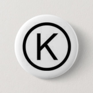 KOSHER 6 CM ROUND BADGE