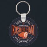 Kosher Ham for Chrismukkah Hanukkah Key Ring<br><div class="desc">Celebrate Hanukkah with pride and humor while gathering with the whole family. This festival graphic design makes a perfect gift for the holidays.</div>