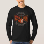 Kosher Ham for Chrismukkah Hanukkah Novelty T-Shirt<br><div class="desc">Celebrate Hanukkah with pride and humour while gathering with the whole family. This festival graphic design makes a perfect gift for the holidays.</div>
