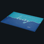 Kosher Kitchen Script Dairy Blue  Cutting Board<br><div class="desc">Our Kosher Kitchen Dairy Blue glass Cutting Boardt is a beautiful way to keep things Kosher. Perfect for Kitchen or Dorm Room, Elegant Modern Clean lines. Space for your name or message- or delete the small words and keep it simple. Keeping kosher has never been so pretty. That was easy...</div>