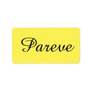 Kosher Kitchen Stickers Label Pareve Parve Parev