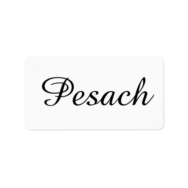 Kosher Kitchen Stickers Label Passover Pesach (Front)