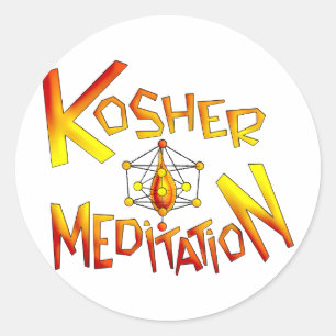 Kosher Meditation Classic Round Sticker