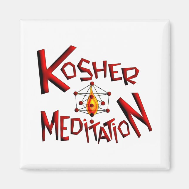 Kosher Meditation Magnet (Front)