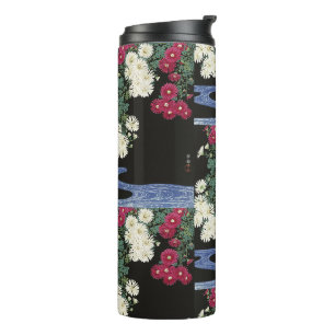 Koson Chrysanthemum Garden Japanese Flower Art Thermal Tumbler