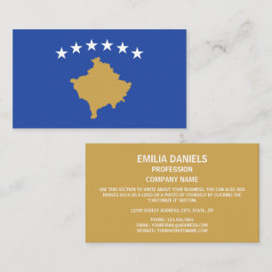 Kosovar Flag, Flag of Kosovo Business Card