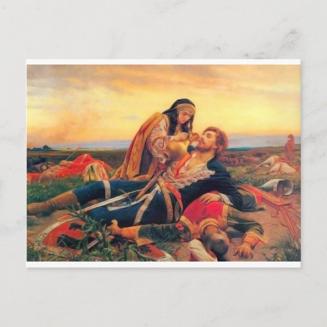 Kosovka Devojka - Uros Predic Postcard (Front)