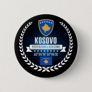 Kosovo 6 Cm Round Badge