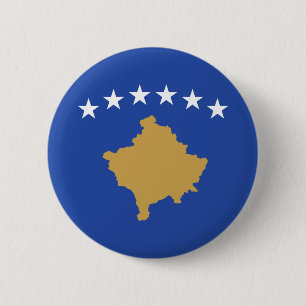 Kosovo Flag 6 Cm Round Badge