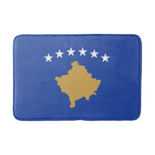 Kosovo Flag Bath Mat