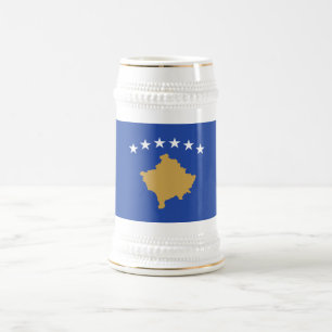 Kosovo Flag Beer Stein