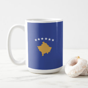 Kosovo flag coffee mug