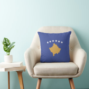 Kosovo flag cushion