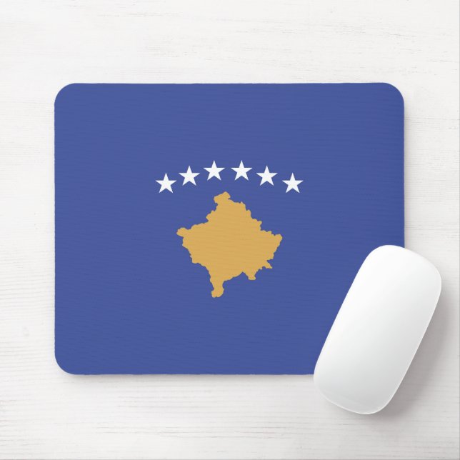 Kosovo flag mouse pad (With Mouse)