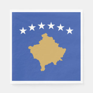 Kosovo Flag Napkin