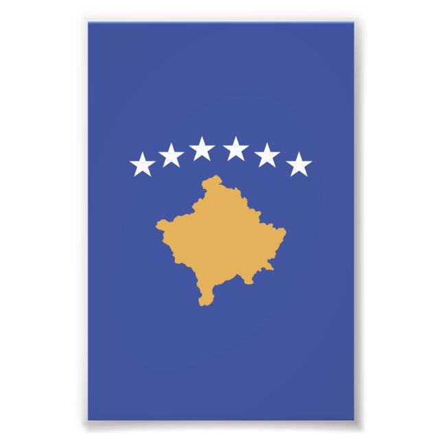 Kosovo flag photo print (Front)