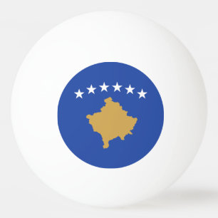 Kosovo Flag Ping Pong Ball