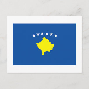 Kosovo Flag Postcard