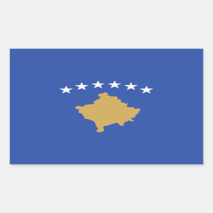 Kosovo Flag Rectangular Sticker