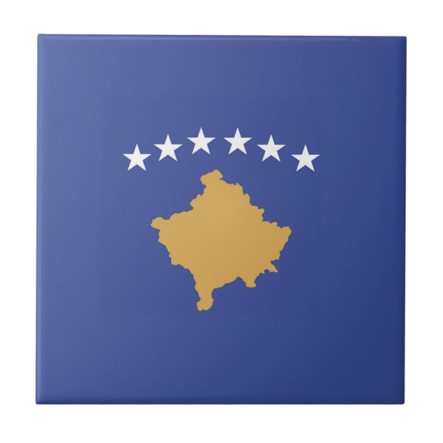 Kosovo flag tile (Front)