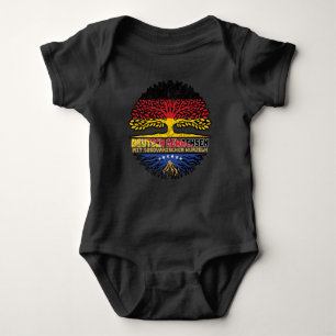 Kosovo Kosovarisch Deutsch Deutschland Baum Wurzel Baby Bodysuit
