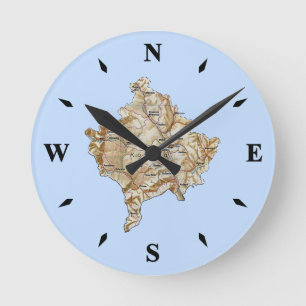 Kosovo Map Clock