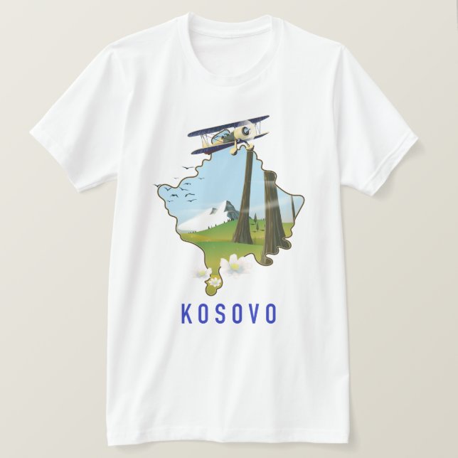 Kosovo map T-Shirt (Design Front)