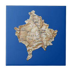 Kosovo Map Tile