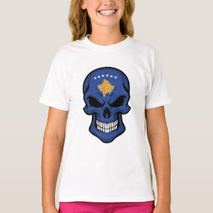 Kosovo Smiling Skull Flag T-Shirt