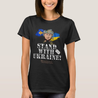 Kosovo Stand With Ukraine Volodymyr Zelenskyy Flag T-Shirt
