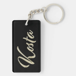 Kosta Name whitegold key trailer Ring