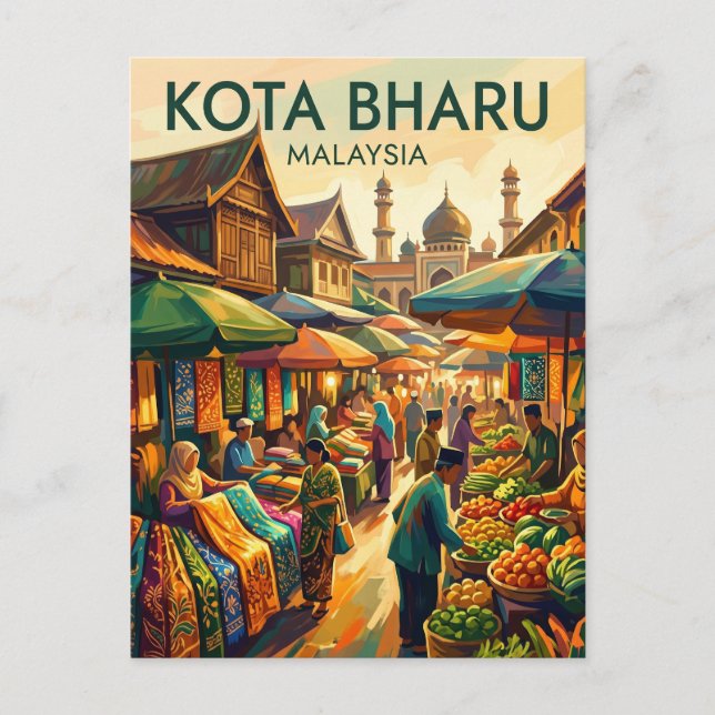 Kota Bharu Malaysia Postcard (Front)