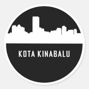 Kota Kinabalu Classic Round Sticker