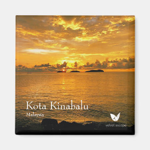 Kota Kinabalu - fridge magnet by Velvet Escape