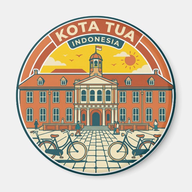 Kota Tua Indonesia Magnet (Front)