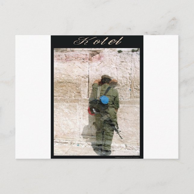 kotel soldier postcard (Front)