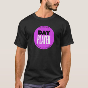 Kotfm Day Player Large Purple Sticker Single T-Shirt