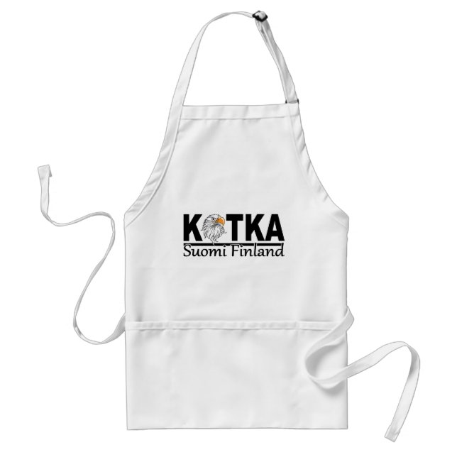 Kotka Finland apron - choose style & colour (Front)