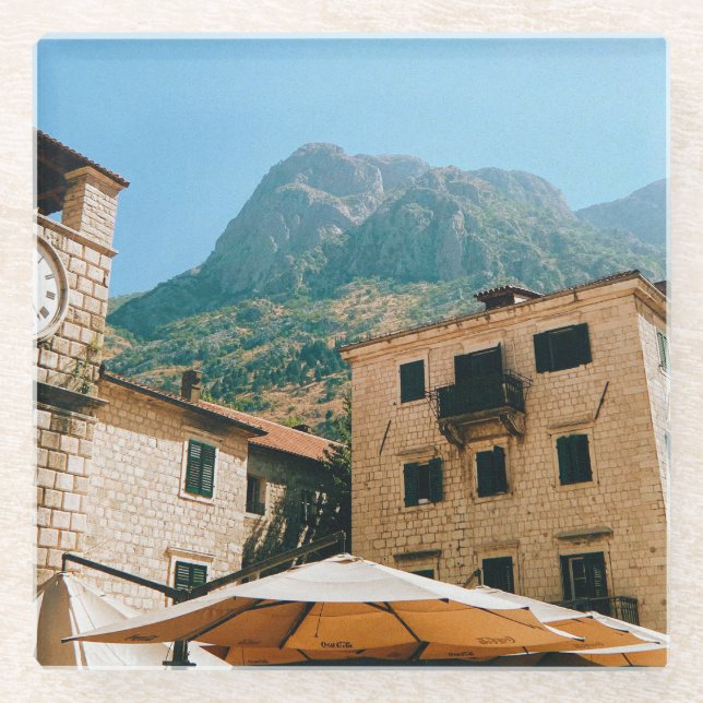 Kotor - Montenegro  Glass Coaster (Front)