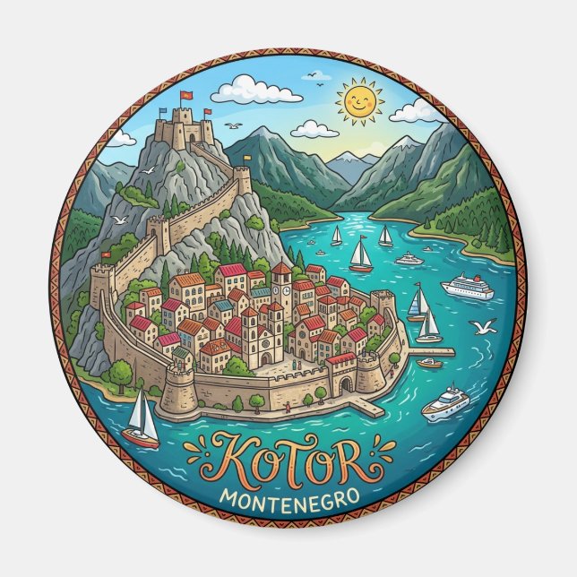 Kotor Montenegro Magnet (Front)