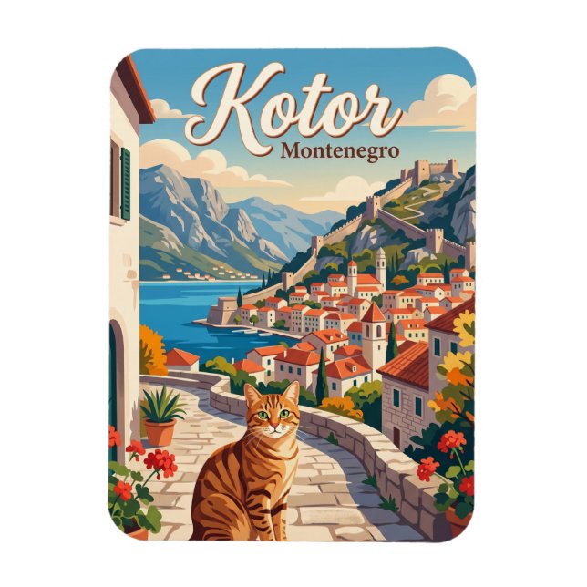 Kotor, Montenegro Montenegro Magnet (Vertical)