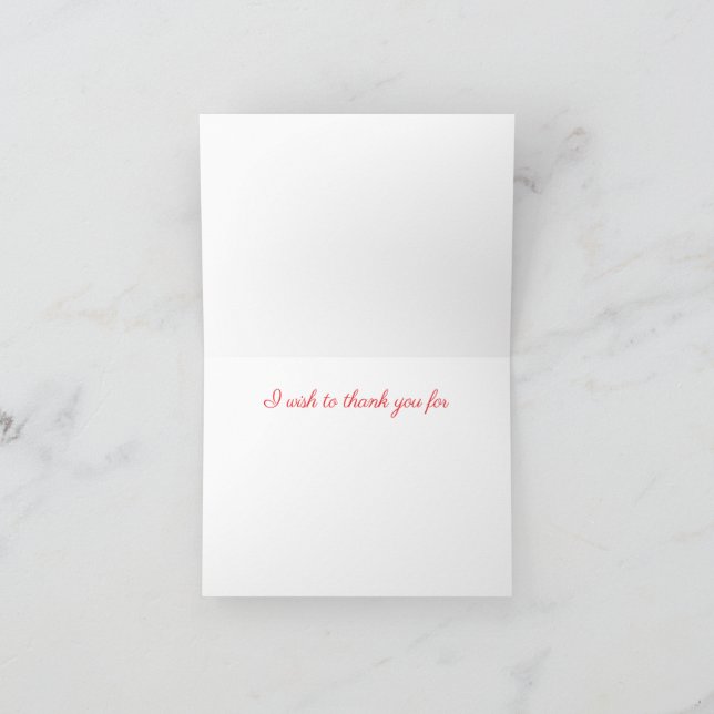 Kotor, Montenegro  Thank You Card (Inside)