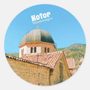 Kotor - Montenegro travel photography Classic Round Sticker