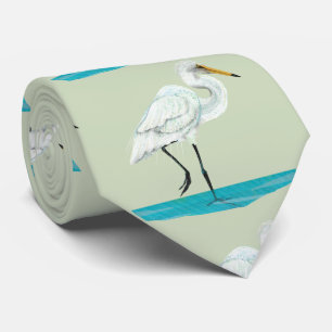 Kotuku  White heron Tie